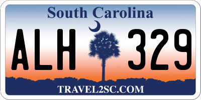 SC license plate ALH329