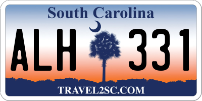 SC license plate ALH331