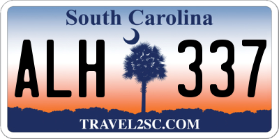 SC license plate ALH337