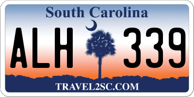 SC license plate ALH339