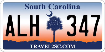 SC license plate ALH347