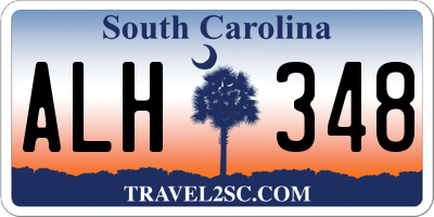 SC license plate ALH348