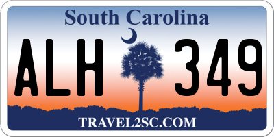 SC license plate ALH349