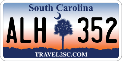 SC license plate ALH352