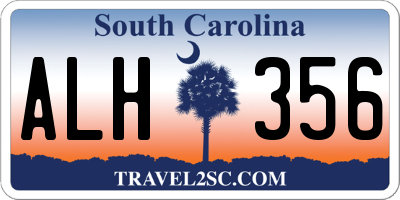 SC license plate ALH356