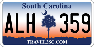 SC license plate ALH359