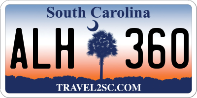 SC license plate ALH360