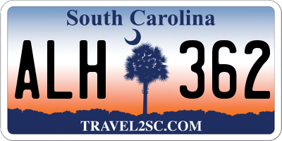 SC license plate ALH362