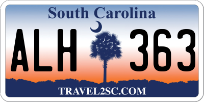 SC license plate ALH363