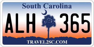 SC license plate ALH365