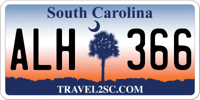 SC license plate ALH366