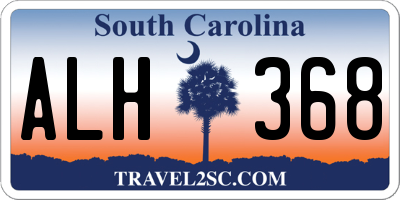 SC license plate ALH368