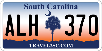 SC license plate ALH370
