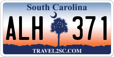 SC license plate ALH371
