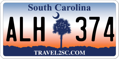 SC license plate ALH374