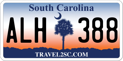 SC license plate ALH388