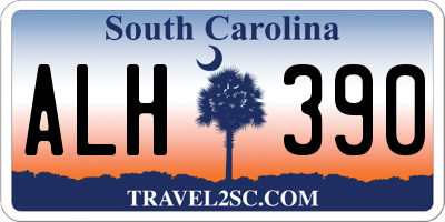 SC license plate ALH390