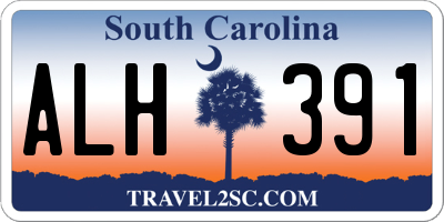 SC license plate ALH391