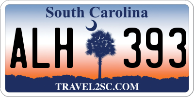 SC license plate ALH393