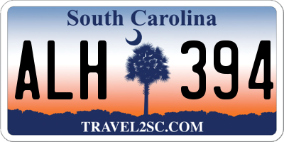 SC license plate ALH394