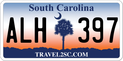 SC license plate ALH397