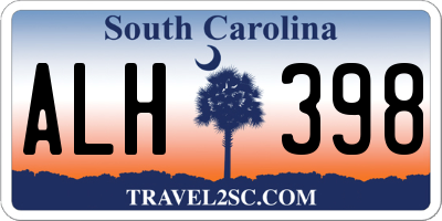 SC license plate ALH398