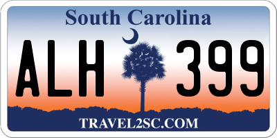 SC license plate ALH399