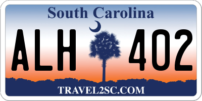 SC license plate ALH402
