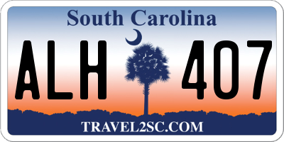 SC license plate ALH407