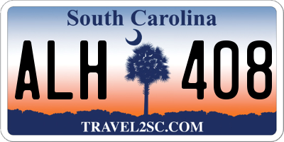 SC license plate ALH408
