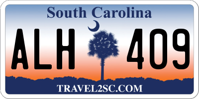 SC license plate ALH409