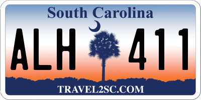 SC license plate ALH411
