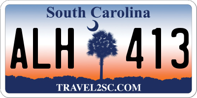 SC license plate ALH413