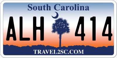 SC license plate ALH414