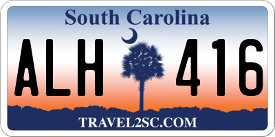 SC license plate ALH416