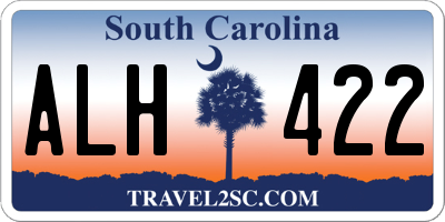 SC license plate ALH422