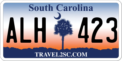 SC license plate ALH423
