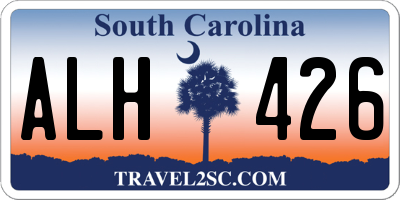 SC license plate ALH426