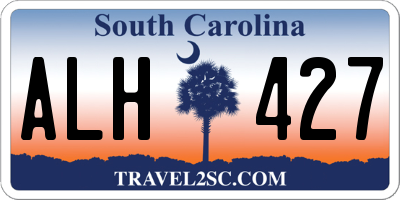 SC license plate ALH427