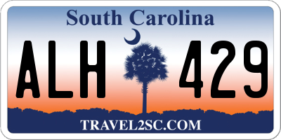 SC license plate ALH429
