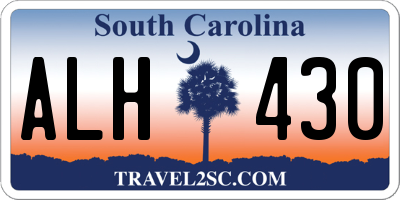 SC license plate ALH430