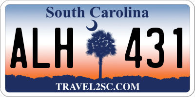 SC license plate ALH431