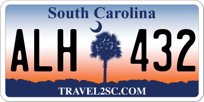 SC license plate ALH432