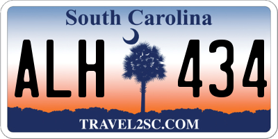 SC license plate ALH434