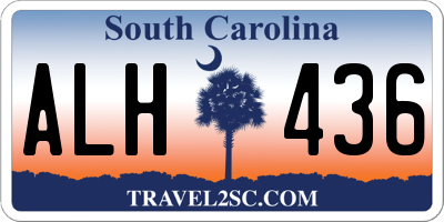 SC license plate ALH436