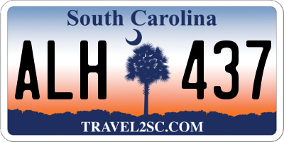SC license plate ALH437