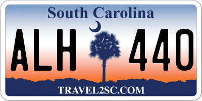 SC license plate ALH440