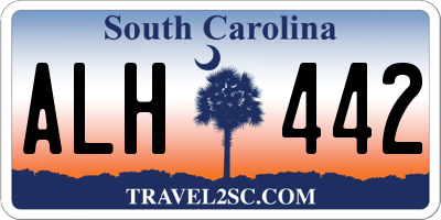 SC license plate ALH442
