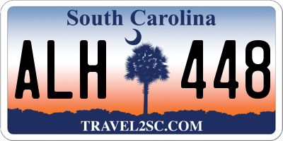 SC license plate ALH448