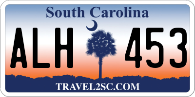 SC license plate ALH453